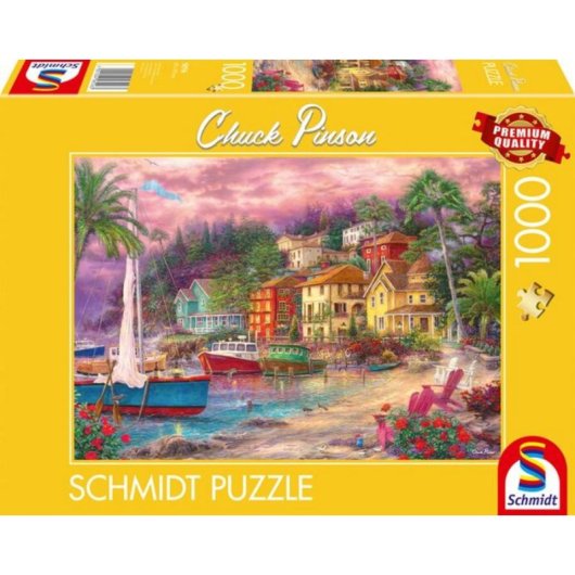 Puzzle 1000 pièces Schmidt Spiele Ciudad Chuck Pinson