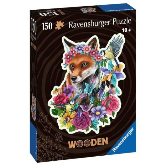 Puzzle Ravensburger 150 pezzi Volpe colorata in legno