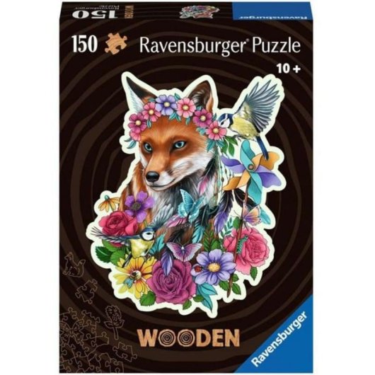Puzzle Ravensburger 150 pezzi Volpe colorata in legno