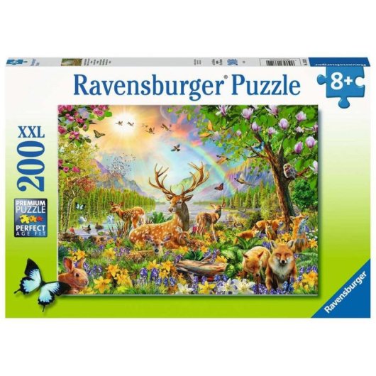Puzzle Ravensburger 200 piezas Familia de ciervos