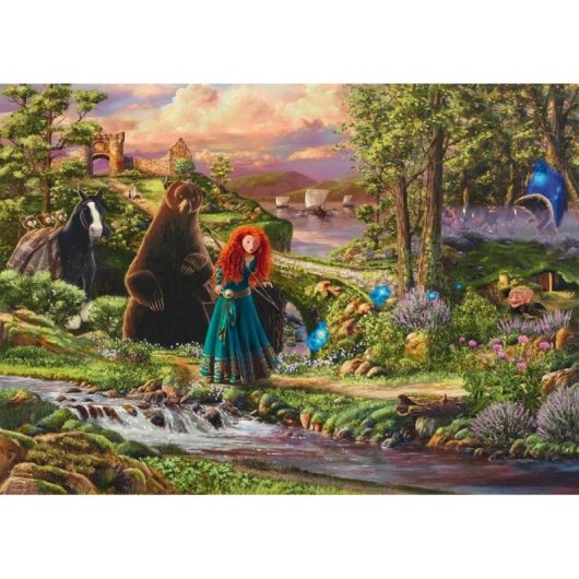 Puzzle 1000 pièces Schmidt Spiele Thomas Kinkade Disney Dreams Collection