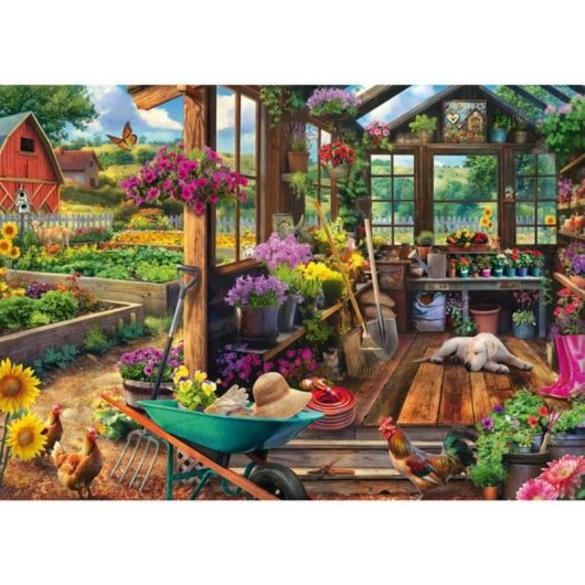 Puzzle 1000 pièces Schmidt Spiele Jardin de Jeff Haynie