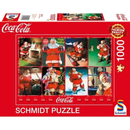 Puzzle Schmidt Spiele 1000 pièces Père Noël de Coca-Cola