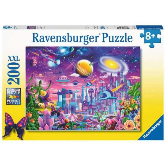 Puzzle Ravensburger Cosmic City 200 pièces Fantaisie 8 ans
