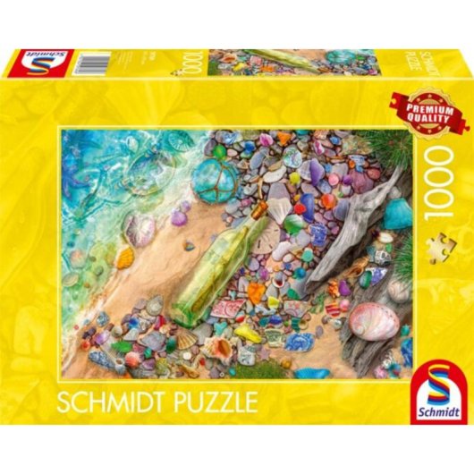 Puzzle Schmidt Spiele 1000 pièces Restes Brillants de la Plage