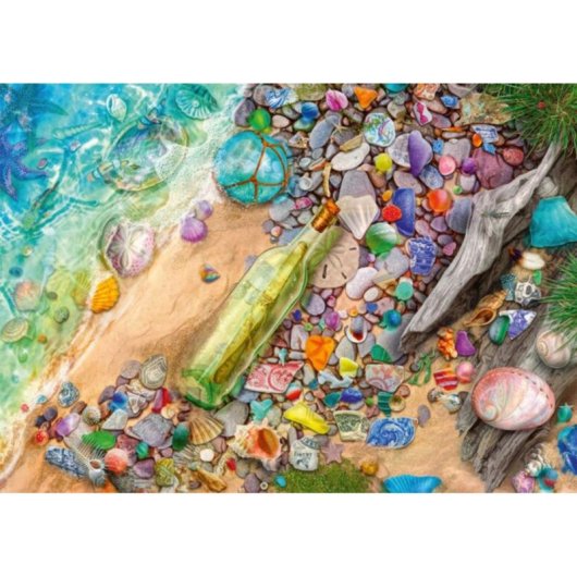 Puzzle Schmidt Spiele 1000 pièces Restes Brillants de la Plage