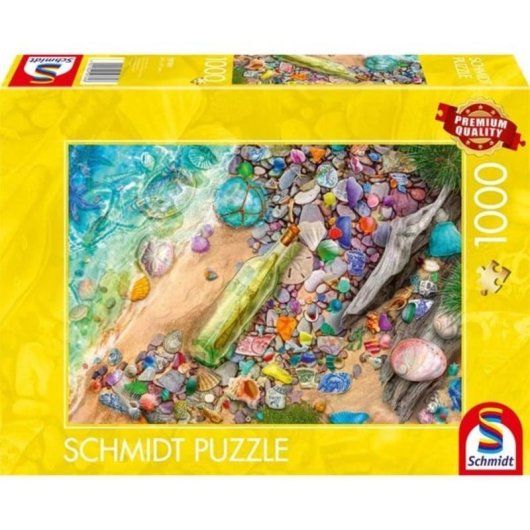 Puzzle Schmidt Spiele 1000 pièces Restes Brillants de la Plage