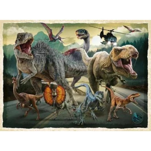 Puzzle Ravensburger Jurassic World 200 pezzi Dinosauri 8 anni