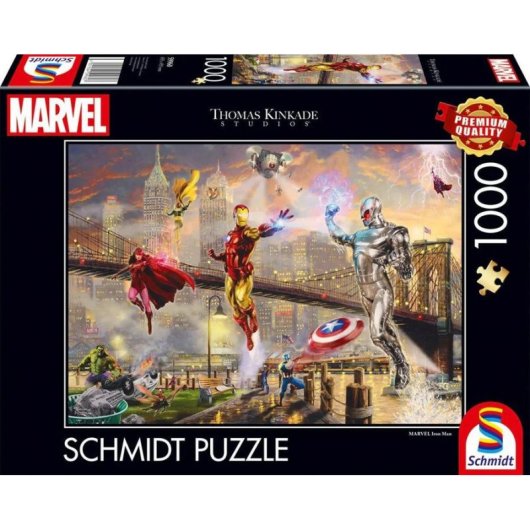 Puzzle 1000 pezzi Schmidt Spiele Iron Man Marvel Thomas Kinkade