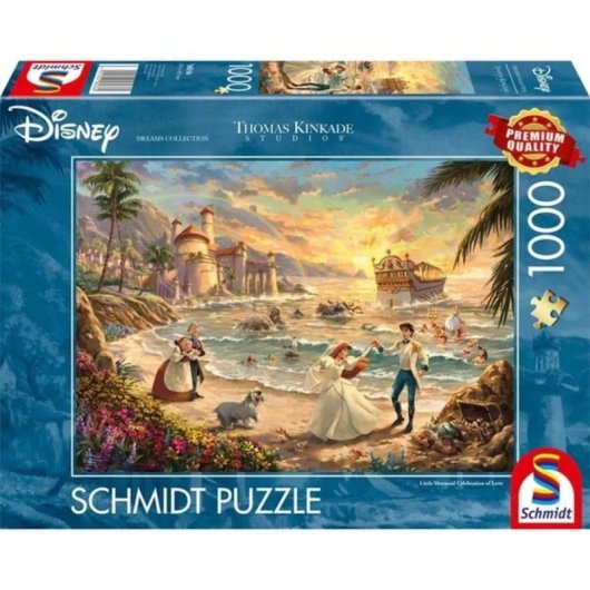 Puzzle 1000 pièces Schmidt Spiele Thomas Kinkade Studios Disney Dreams Collection