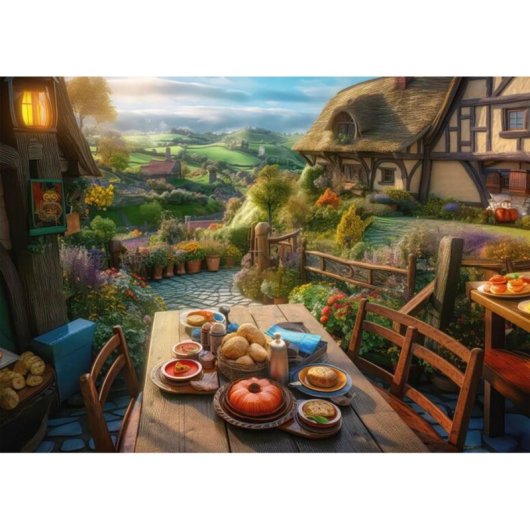 Puzzle Schmidt Spiele 1000 piezas Desayuno con vista