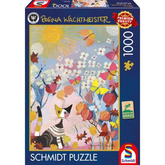 Puzzle 1000 pièces Schmidt Spiele Rosina Wachtmeister Chat rayé