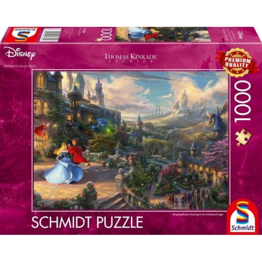 Puzzle 1000 pièces Schmidt Spiele Thomas Kinkade Studios Sleeping Beauty