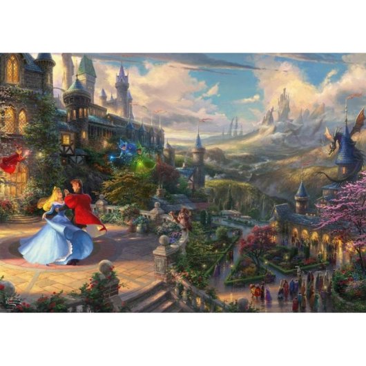 Puzzle 1000 pièces Schmidt Spiele Thomas Kinkade Studios Sleeping Beauty