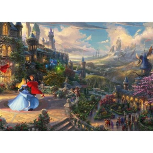 Puzzle 1000 pièces Schmidt Spiele Thomas Kinkade Studios Sleeping Beauty