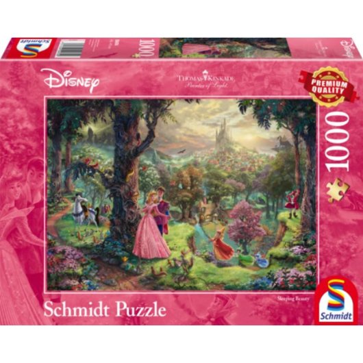 Puzzle 1000 pièces Schmidt Spiele Disney La Belle au bois dormant Thomas Kinkade