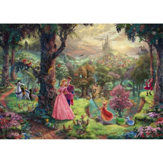 Puzzle 1000 pièces Schmidt Spiele Disney La Belle au bois dormant Thomas Kinkade
