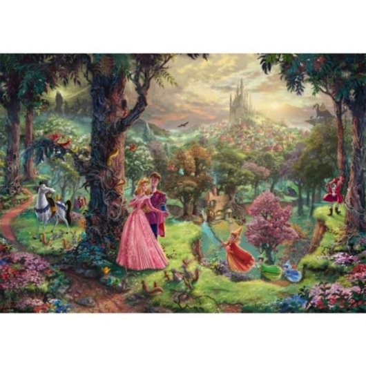 Puzzle 1000 pièces Schmidt Spiele Disney La Belle au bois dormant Thomas Kinkade