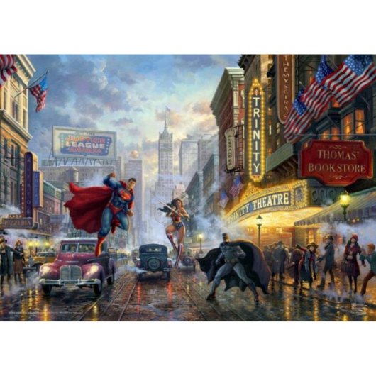 Puzzle 1000 peças Spider-Man DC Thomas Kinkade Studios Schmidt Spiele
