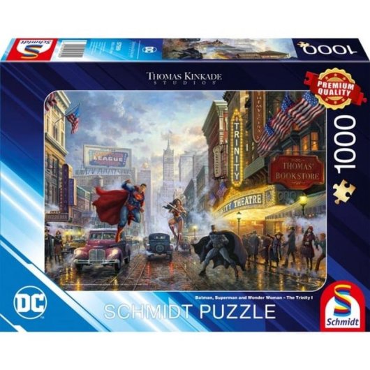 Puzzle 1000 peças Spider-Man DC Thomas Kinkade Studios Schmidt Spiele