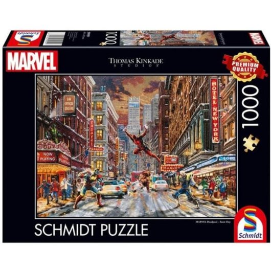Puzzle 1000 pièces Schmidt Spiele Thomas Kinkade Studios Marvel Deadpool