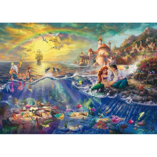 Puzzle 1000 pièces Schmidt Spiele Disney Arielle Thomas Kinkade