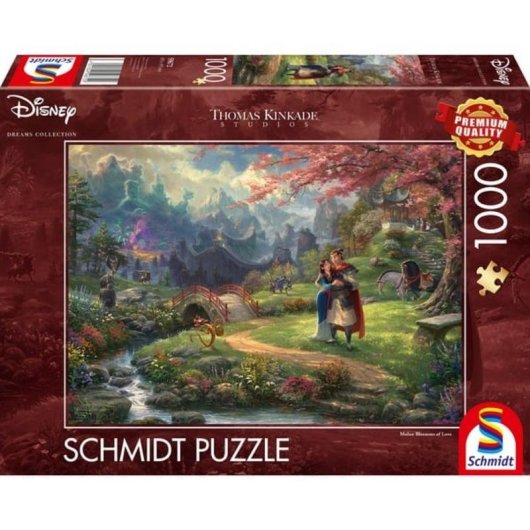 Puzzle 1000 pièces Schmidt Spiele Thomas Kinkade Studios Disney Mulan