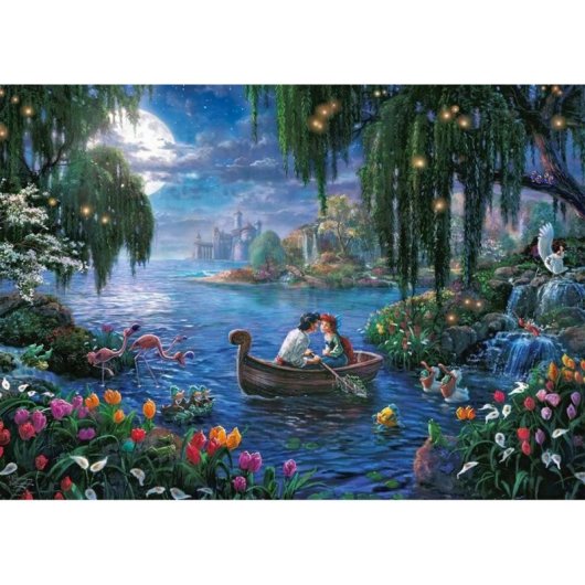 Puzzle Schmidt Spiele Thomas Kinkade Studios: A Pequena Sereia e o Príncipe Eric, 1000 peças