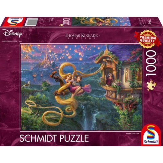 Puzzle Schmidt Spiele 1000 piezas Tangled Up In Love Colección Disney Dreams