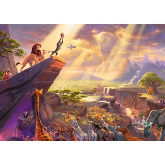 Puzzle 1000 pièces Schmidt Spiele Thomas Kinkade Studios Disney Dreams Collection Le Roi Lion