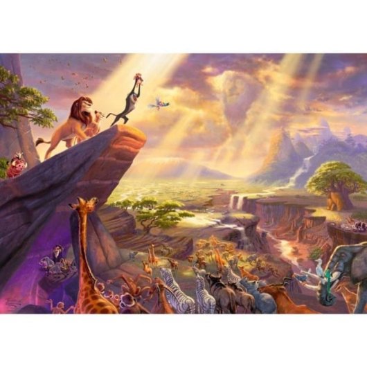 Puzzle 1000 pièces Schmidt Spiele Thomas Kinkade Studios Disney Dreams Collection Le Roi Lion