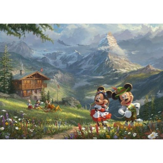 Puzzle Schmidt Spiele Thomas Kinkade Studios Disney Mickey & Minnie 1000 pièces