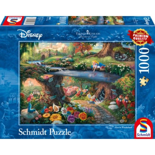 Puzzle 1000 peças Schmidt Spiele Alice no País das Maravilhas Thomas Kinkade