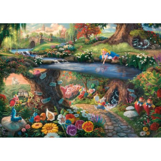 Puzzle 1000 peças Schmidt Spiele Alice no País das Maravilhas Thomas Kinkade