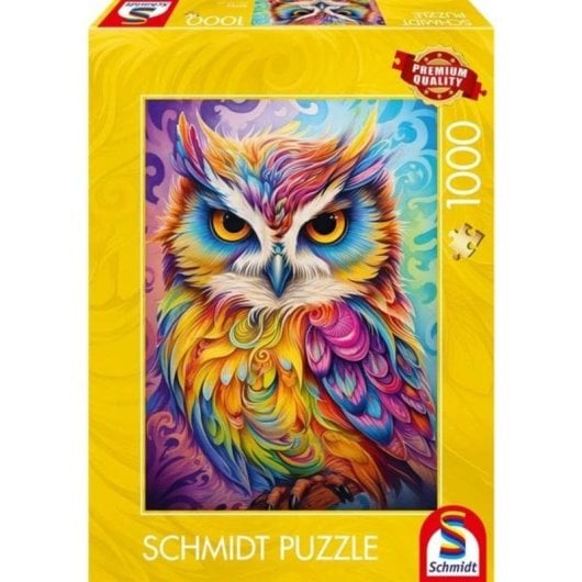 Puzzle Schmidt Spiele 1000 piezas Búho con vestido de loro