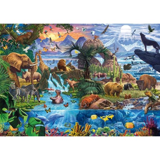 Puzzle Schmidt Spiele 58866 1000 pièces Animaux multicolore