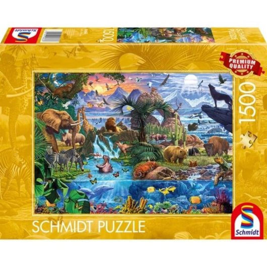 Puzzle Schmidt Spiele 58866 1000 pièces Animaux multicolore