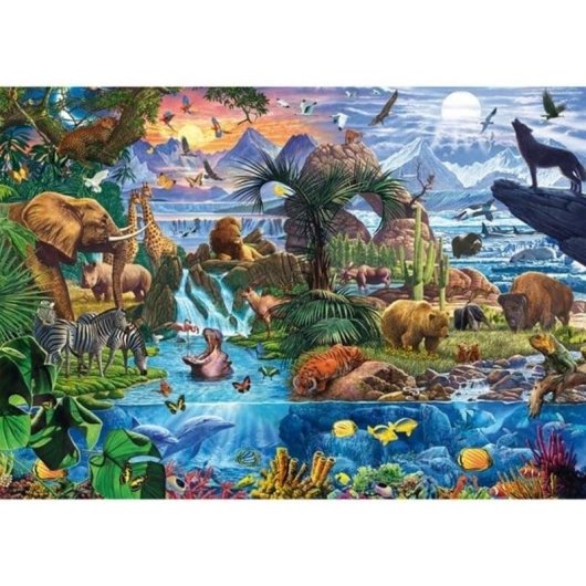 Puzzle Schmidt Spiele 58866 Animali Multicolori 1000 Pezzi