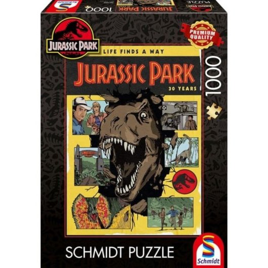 Puzzle 1000 pièces Schmidt Spiele Jurassic Park 49,3 x 69,3 cm