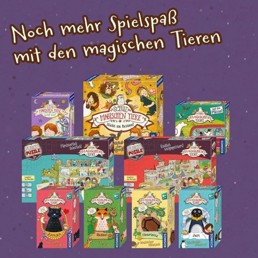 Puzzle 200 pièces Kosmos Die Schule der magischen Tiere idéal pour enfants et adolescents