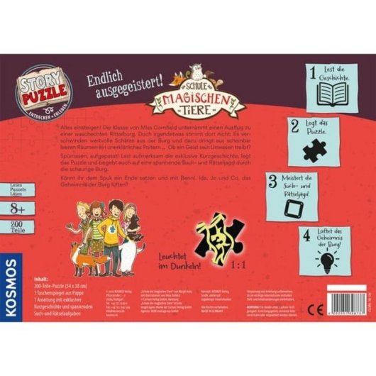Puzzle 200 pièces Kosmos Die Schule der magischen Tiere idéal pour enfants et adolescents