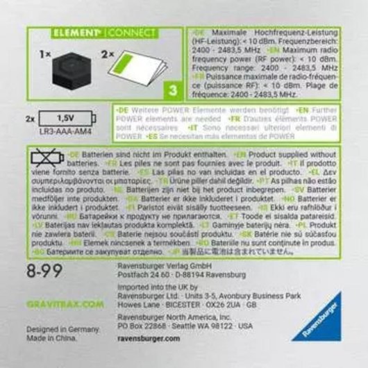 Elemento de Conexión de Energía GraviTrax Ravensburger