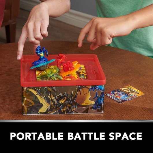 Estuche Bakugan Baku-tin avec Special Attack Mantid, figure d'action et jeu