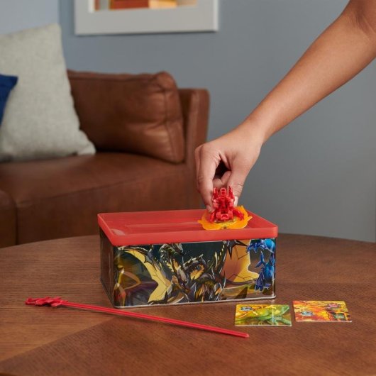 Estuche Bakugan Baku-tin avec Special Attack Mantid, figure d'action et jeu