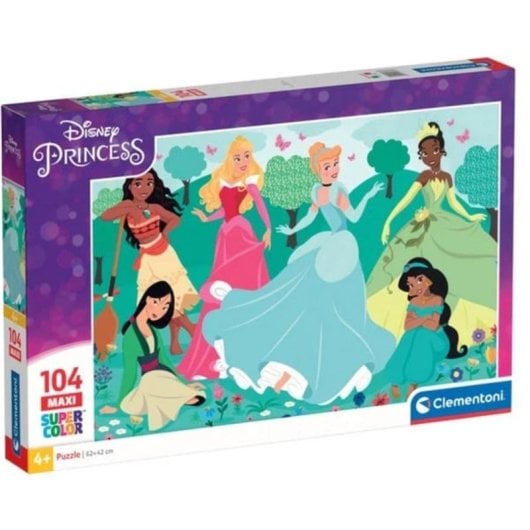 Puzzle Clementoni Supercolor Disney Princess 104 piezas