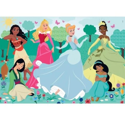 Puzzle Clementoni Supercolor Disney Princess 104 piezas