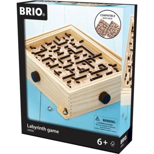 Kugellabyrinth BRIO 34000 Geschicklichkeitsspiel aus Holz