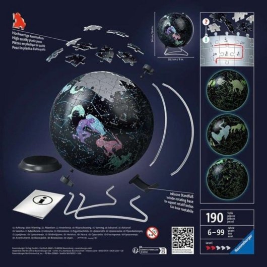 Puzzle 3D Ravensburger Globe Étoilé 180 pièces