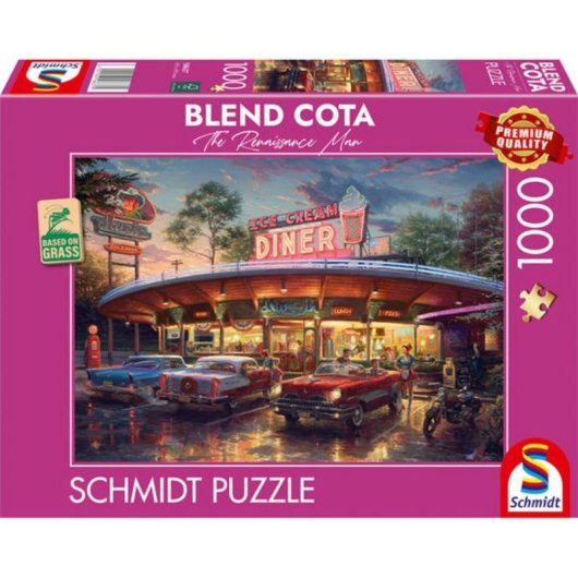 Puzzle 1000 pièces Schmidt Spiele Paysage American Diner