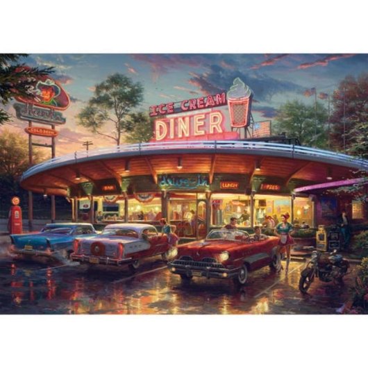 Puzzle 1000 pièces Schmidt Spiele Paysage American Diner